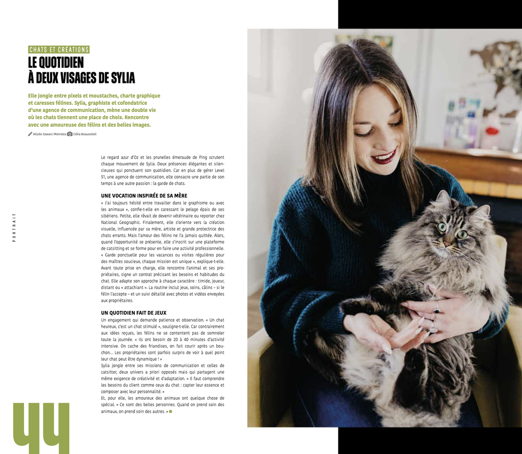 Article "Le quotidien à deux visages de Sylia" dans le journal l'Instant Rémois